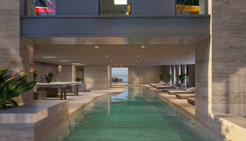 Villa Modena lazy river under the residence